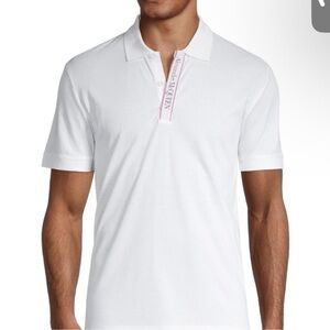 Mens Alexander McQueen Logo Tape Polo Shirt